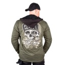 MESKA КУРТКА NA МОТОР W-TEC ЧЕРНЫЙ HEART HAT SKULL УСИЛЕННАЯ ARAMIDEM R 4XL  фото 7