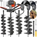 БЕНЗИНОВЫЙ ШНЕК ДЛЯ ПОЧВЫ БУРА 3x БУРА + УДЛИНИТЕЛЬ