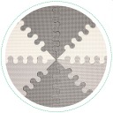 Развивающий пазл из пенопласта eva 20 деталей 127x157см ECOTOYS