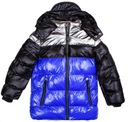 Prešívaná bunda tmavo modrá zimná teplá 16 170/176 Sezóna zimová
