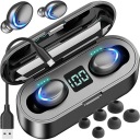 БЕСПРОВОДНЫЕ СПОРТИВНЫЕ НАУШНИКИ-ВКЛАДЫШИ BLUETOOTH TWS С POWERBANK BT