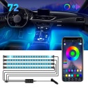 СТРІЧКА LED (СВІТЛОДІОД) RGB 5050 12V APLIKACJA ОСВІТЛЕННЯ KABIN АВТО АВТОМОБІЛЯ  (15958764598) фото min 14