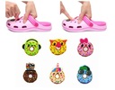 PRZYPINKI PIN ozdoby DO BUTÓW typu KROKS CROCS donaty 6szt