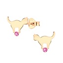 СЕРЕБРЯНЫЕ СЕРЬГИ ДЛЯ ДЕВОЧКИ-КОТА