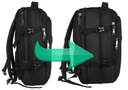 PETERSON plecak na laptopa 17&quot; torba podróżna jak walizka wizzair 40x20x30 Nazwa koloru producenta CZARNY