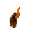 Скульптура слона ЯНТАРЬ 100% подарочная фигурка слона