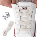 Плоские шнурки без завязок для обуви, эластичные, экрю Sulpo, 100 см.