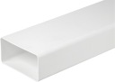 Вентиляционный канал 110x55 0,5 м прямоугольный ПВХ