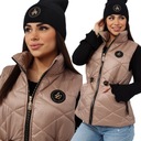 ЖЕНСКИЙ СТЕГАНЫЙ ЖИЛЕТ С РУКАВАМИ 44 2XL БЕЖЕВЫЙ