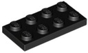 LEGO ТАБЛИЧКА 2X4 — ЧЕРНЫЙ №. 3020 - 10 шт.