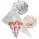 WORECZKI CELOFANOWE ROŻKI PP BG 20x40 0,03 50 szt