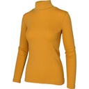 Женская водолазка, тонкий эластичный свитер медового цвета, размер XS