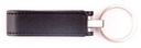 Кожаный брелок-накопитель, черный, 512 МБ данных