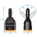 РОЗПОДІЛЮВАЧ ПРИКУРЮВАЧА 12-24V ЗАРЯДНИЙ ПРИСТРІЙ QC 150W  (18645574041) фото min 10