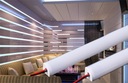 Светодиодная мебельная лента, алюминиевый угловой светильник 100см, 12В, ХОЛОДНЫЙ БЕЛЫЙ