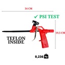 ПИСТОЛЕТ ДЛЯ УСТАНОВКИ ПЕНЫ, МЕТАЛЛИЧЕСКИЙ ТЕФЛОН, ПРОЧНЫЙ ДЛЯ ПЕНЫ