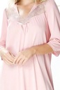 MEWA Dlhá nočná košeľa Diana 38 ružová Dominujúci vzor bez vzoru