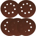 БУМАЖНЫЕ ШЛИФОВАЛЬНЫЕ ДИСКИ С ОТВЕРСТИЯМИ НА ЛИПУЧКЕ 125 мм 120