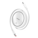 Кабель Baseus Free2Draw USB-C — USB-C, PD, 100 Вт, 1 м (белый)