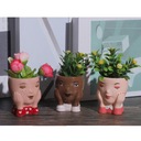 Keramický kvetináč Plant Pot Head kvetináč Set Odroda inna