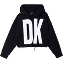 DKNY D35R75-09B Mikina s kapucňou pre dievčatá 128