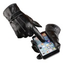 Pánske kožené hmatové rukavice čierne Kód výrobcu R0057