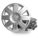 4 универсальных колпака Cosmos Ring Silver, серебристые 15-дюймовые автомобильные колеса