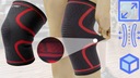 Dynamická kompresná bandáž na koleno na behanie 2ks dobre podopierajú Model FIT4MED