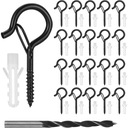 20x HACZYKI ŚRUBOWE WKRĘCANE HAK SUFITOWY DO WIESZANIA ROŚLIN DEKORACJI