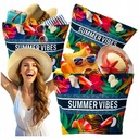 TORBA PLAŻOWA DUŻA ZAPINANA NA ZAMEK TOREBKA SHOPPER Z PODSZEWKĄ PIKNIK XXL