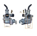 CARBURATEUR SCOOTER ASPIRATION CÂBLE 154FMI, 139FMB PZ20 AVEC ROBINET STREET, CROSphoto 6
