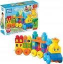 FISHER PRICE Mega Bloks Kocky HUDOBNÁ VLAK ABC so zvukom učenie písmen