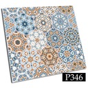 ПЛИТКА ПВХ 20х20 см ЦВЕТНАЯ МОЗАИКА МАНДАЛА