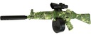 Sniper puška Sniperka PISTOLET AUTOMAT na vodné gule MP5 Puškohľad pozadia Typ pušky