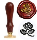 Pieczęć, stempel do wosku, laku wzór RÓŻA 5