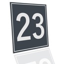 АЛЮМИНИЕВАЯ КВАДРАТНАЯ АДРЕСНАЯ ДОСКА С НОМЕРОМ ДОМА, АДРЕСОМ УЛИЦЫ, 24x24см