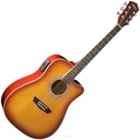 электроакустическая гитара WASHBURN WA 90 CE (TS)