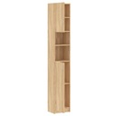 vidaXL Kúpeľňová skrinka, dub sonoma, 32x25,5x190 cm, drevotrieska Výška nábytku 190 cm