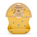 PETITE&MARS Силиконовый нагрудник цвета охры Cactus