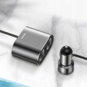 РОЗПОДІЛЮВАЧ ГНІЗДА ПРИКУРЮВАЧА BASEUS 2X USB 2X ГНІЗДО ПРИКУРЮВАЧА  (18807776276) фото min 11
