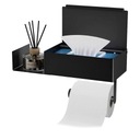 ДЕРЖАТЕЛЬ ДЛЯ ТУАЛЕТНОЙ БУМАГИ 3В1 КОНТЕЙНЕР ДЛЯ САЛФЕТОК ПОЛКА САМОКЛЕЯЩАЯСЯ