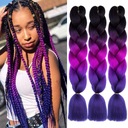 Синтетические волосы для кос OMBRE PURPLE 3 ШТ.