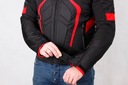 Мотоциклетная куртка HUSAR RAPID GP RED с горбинкой, красная мужская текстильная куртка