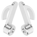 2 SZT. SILVER HINGES MOTORCYCLE NA AKCESORIA, ALUMINUM  photo 7