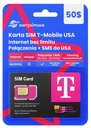 SIM-карта T-Mobile USA безлимитный интернет за 50 долларов США