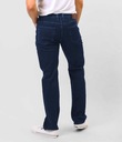 Duże Spodnie Męskie Jeansy Texasy Dżinsy z Prostą Nogawką Granatowe 999 W43 Model Klasyczne Proste Jeansowe Regular Fit