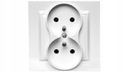 SIMON 10 ДВОЙНАЯ РОЗЕТКА С ЗАЗЕМЛЕНИЕМ В КОМПЛЕКТЕ CGZ2/11 БЕЛАЯ