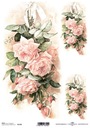 PAPIER RYŻOWY decoupage A4 ITD-R1198 kwiaty, róże