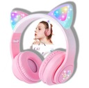 НАУШНИКИ ДЛЯ ДЕТЕЙ Cat EARs беспроводные накладные CAT LED RGB Розовый