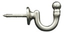 Мини-крючок, крючок для крепления штор, НИКЕЛЬ СТАЛЬ